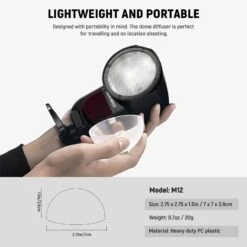 NEEWER M12 Magnetic Dome Diffuser For Z1 And Z2 Speedlite Flashes -Photography Equipment 10102215 5