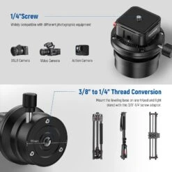 NEEWER GM13 Tripod Leveling Base 14 NEEWER GM13 Tripod Leveling Base -Photography Equipment 10102264 5