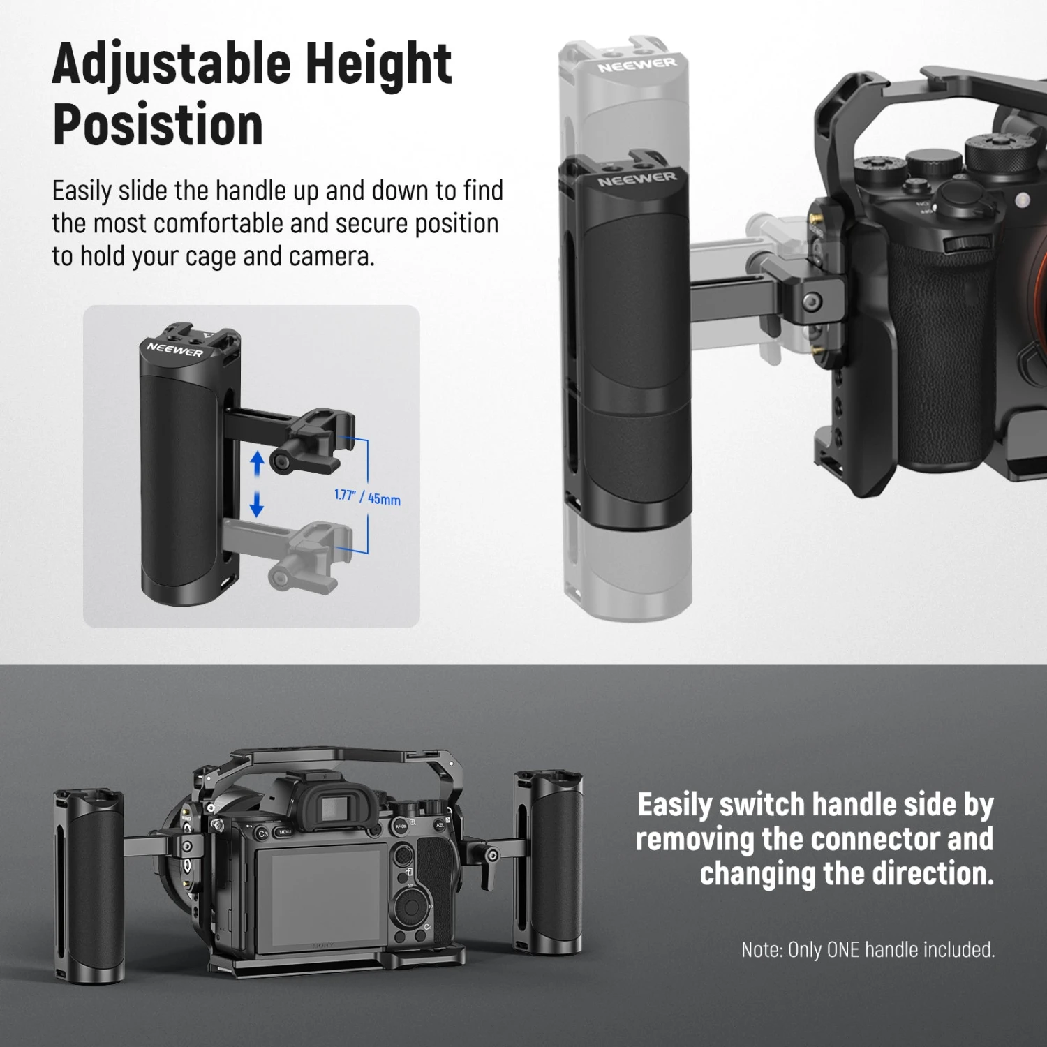 NEEWER CA017H NATO Side Handle Grip 4 NEEWER CA017H NATO Side Handle Grip - Image 4