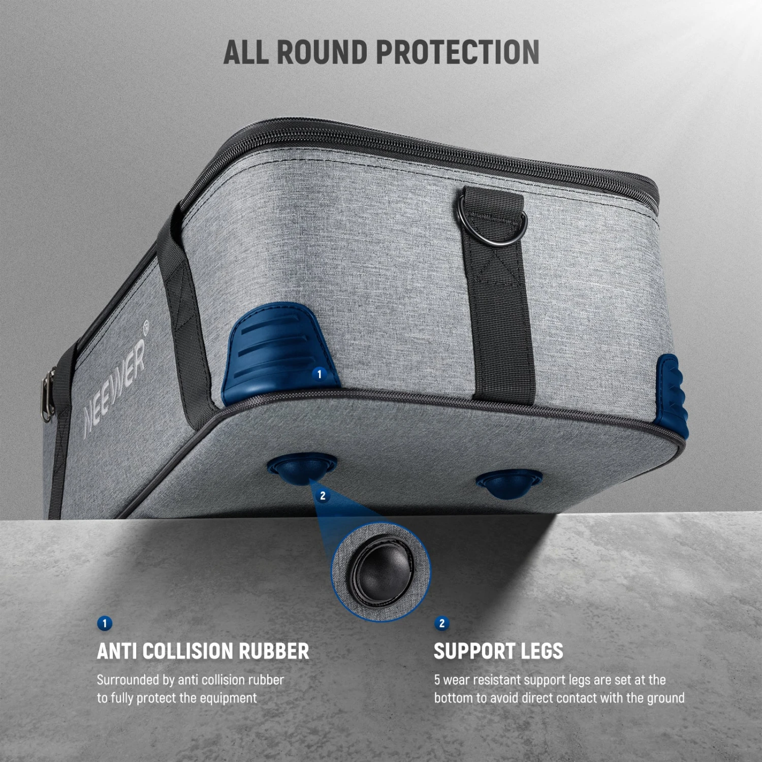 NEEWER PB5 Carrying Bag With Movable Foam Padded 6 NEEWER PB5 Carrying Bag With Movable Foam Padded - Image 6