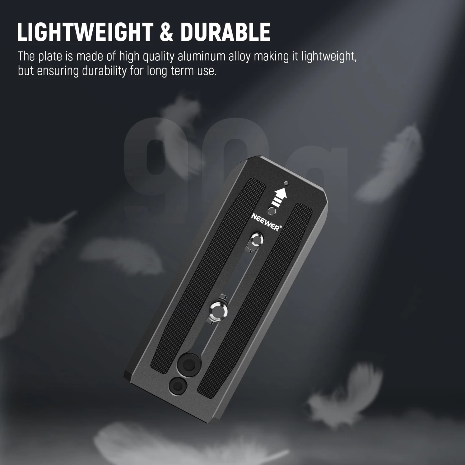 NEEWER 501PL Tripod Fluid Head Quick Release Plate 7 NEEWER 501PL Tripod Fluid Head Quick Release Plate - Image 7