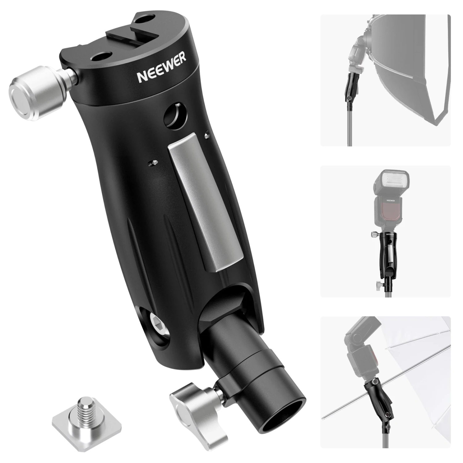 NEEWER GM14 Cold Shoe Flash Bracket Mount 1 NEEWER GM14 Cold Shoe Flash Bracket Mount