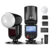 NEEWER Z1-C TTL Round Head Flash Speedlite With Magnetic Dome Diffuser
