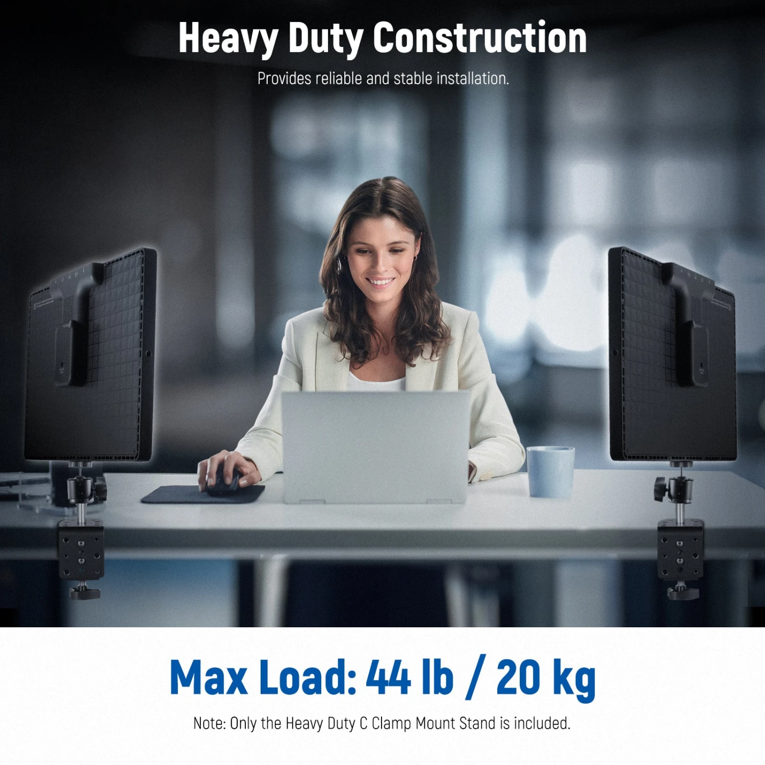 NEEWER ST-CCD9 2 Pack Heavy Duty C Clamp 5 NEEWER ST-CCD9 2 Pack Heavy Duty C Clamp - Image 5