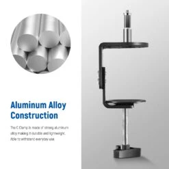 NEEWER ST-CCD9 2 Pack Heavy Duty C Clamp 15 NEEWER ST-CCD9 2 Pack Heavy Duty C Clamp -Photography Equipment 10102449 6