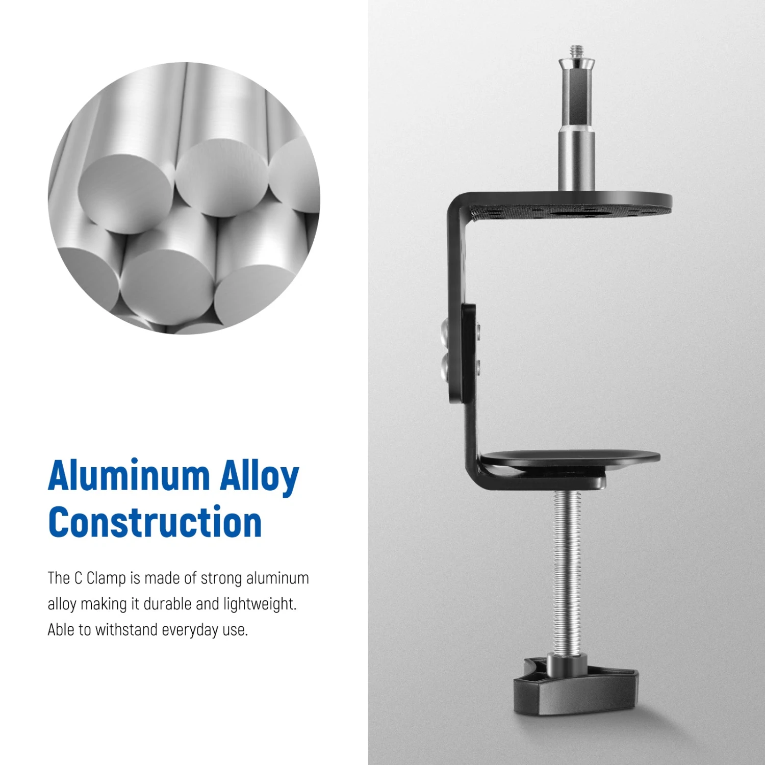 NEEWER ST-CCD9 2 Pack Heavy Duty C Clamp 7 NEEWER ST-CCD9 2 Pack Heavy Duty C Clamp - Image 7