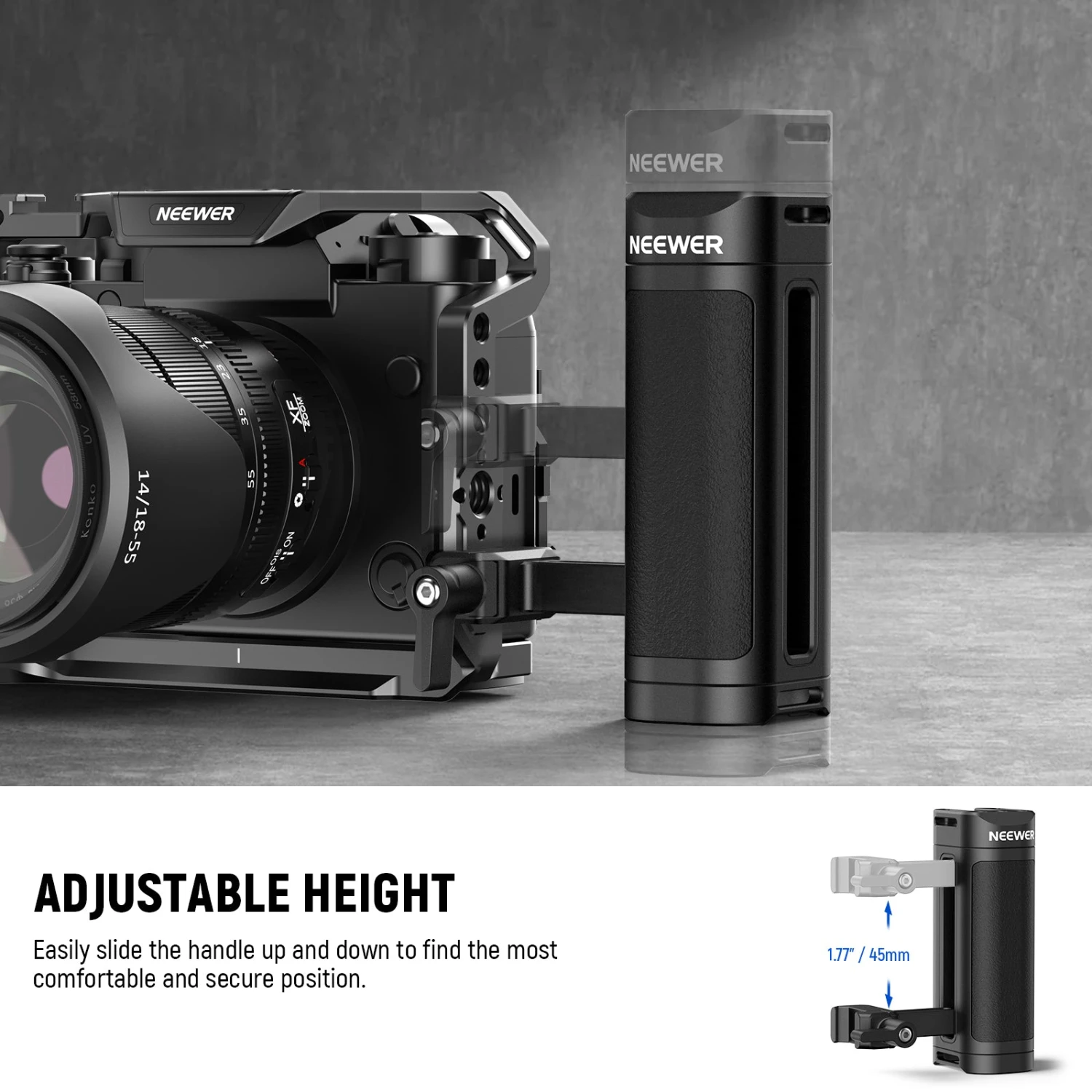 NEEWER CA023H Lightweight NATO Side Handle Handgrip 7 NEEWER CA023H Lightweight NATO Side Handle Handgrip - Image 7