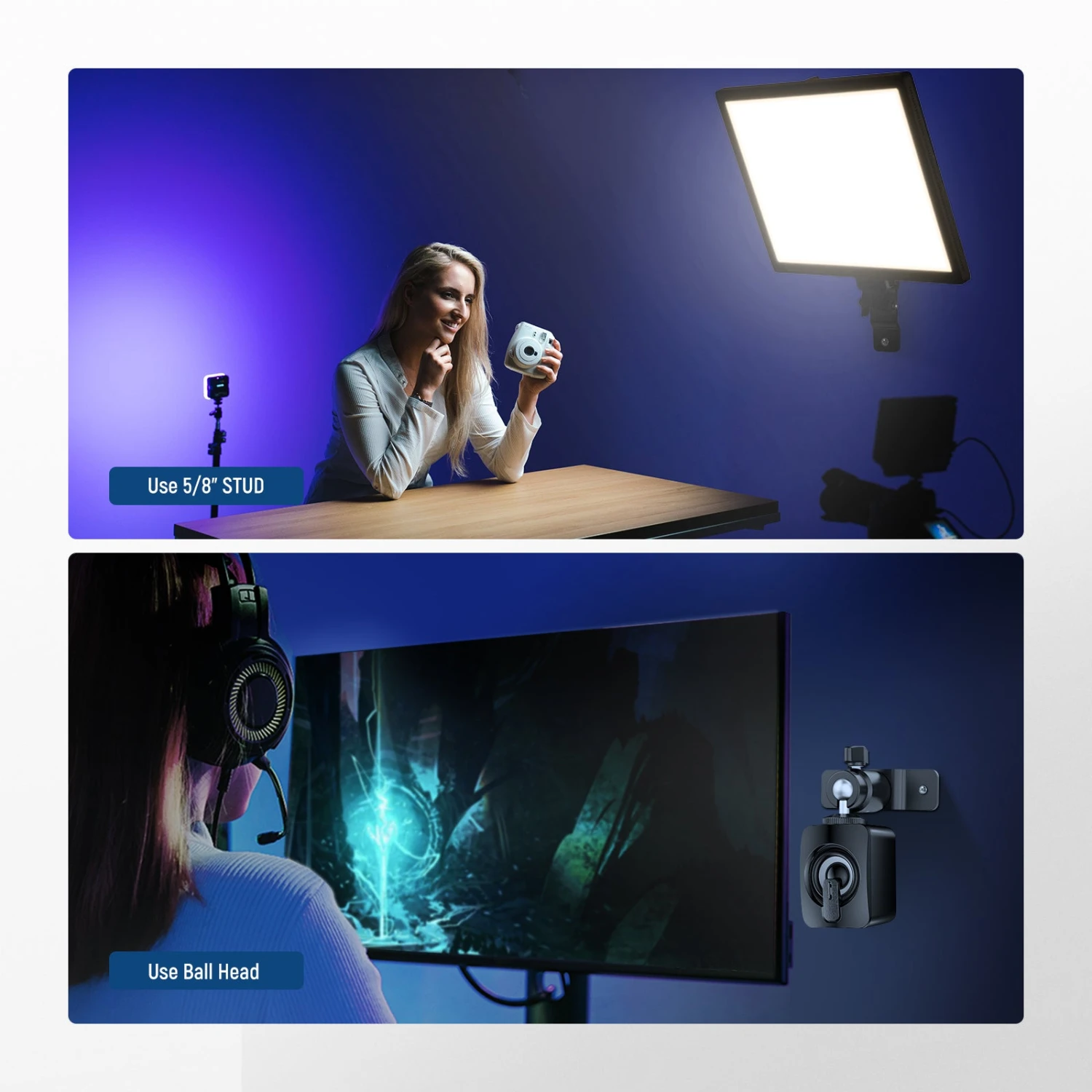 NEEWER TS008 2 Pack T Type Wall Ceiling Mount 4 NEEWER TS008 2 Pack T Type Wall Ceiling Mount - Image 4