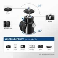 NEEWER TS008 2 Pack T Type Wall Ceiling Mount 12 NEEWER TS008 2 Pack T Type Wall Ceiling Mount -Photography Equipment 10102508 5