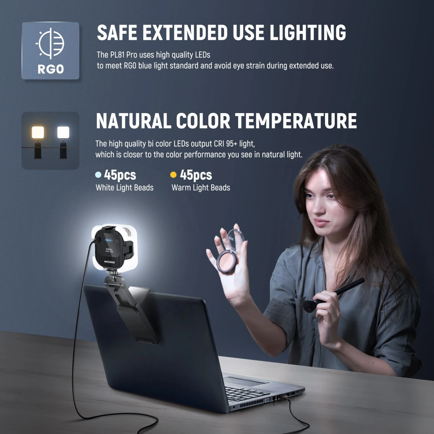 NEEWER PL81 PRO Professional LED Streaming Light 7 NEEWER PL81 PRO Professional LED Streaming Light - Image 7