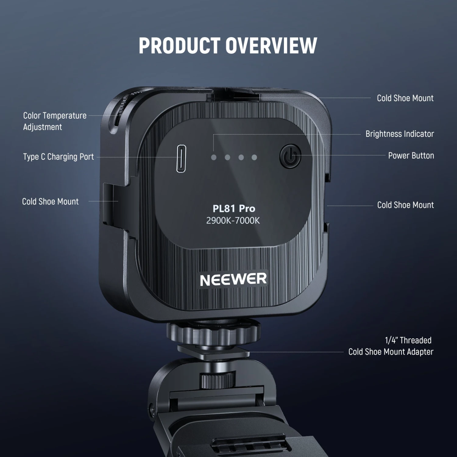 NEEWER PL81 PRO Professional LED Streaming Light 9 NEEWER PL81 PRO Professional LED Streaming Light - Image 9