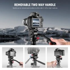 NEEWER GM23 Fluid Tripod Head With Handle & Arca Type Quick Release -Photography Equipment 10102637 5