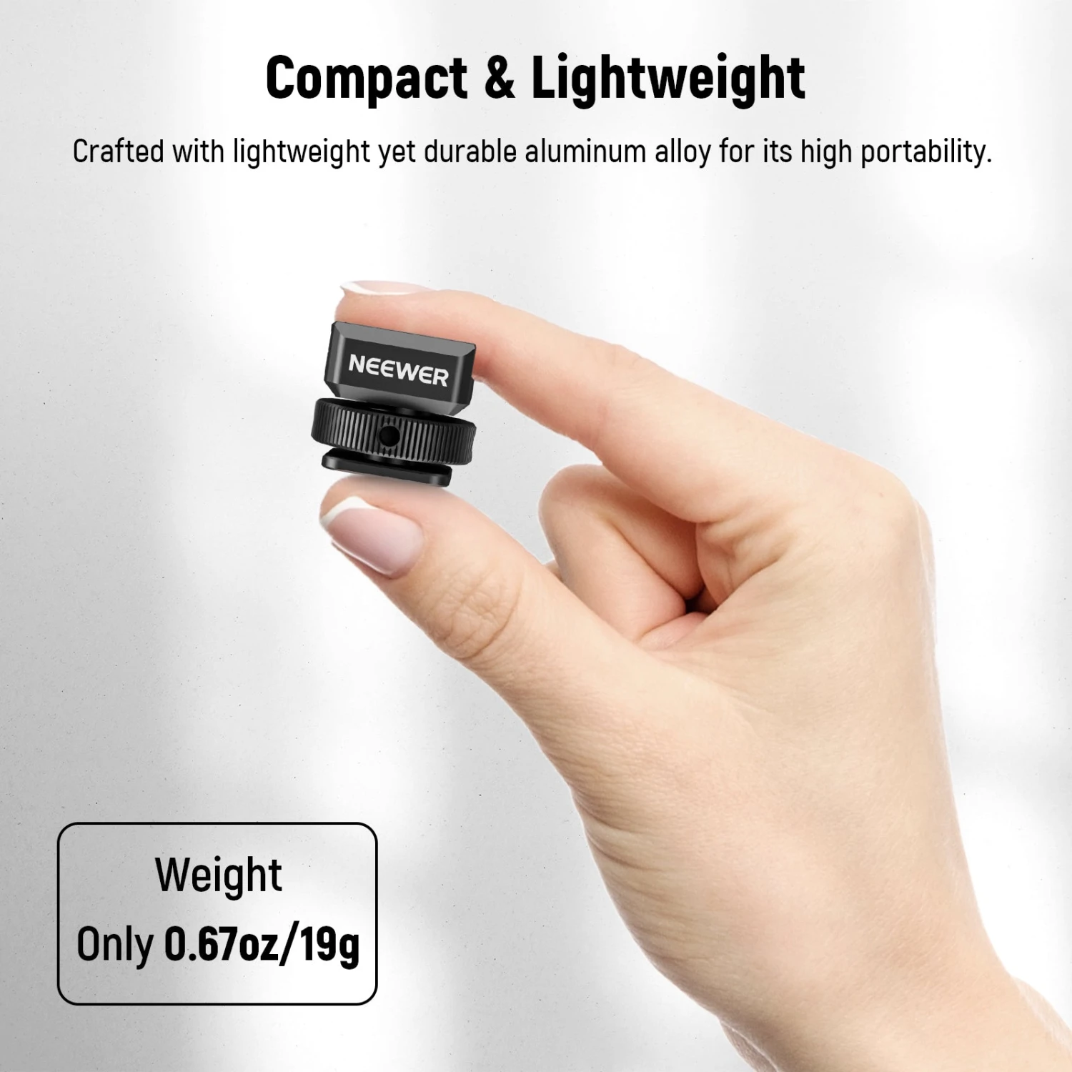 NEEWER UA030 Cold Shoe Mount Adapter For DJI Wireless Microphone 6 NEEWER UA030 Cold Shoe Mount Adapter For DJI Wireless Microphone - Image 6