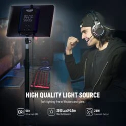 NEEWER GL25B 12.9" Streaming Key Light 11 NEEWER GL25B 12.9" Streaming Key Light -Photography Equipment 10102654 2