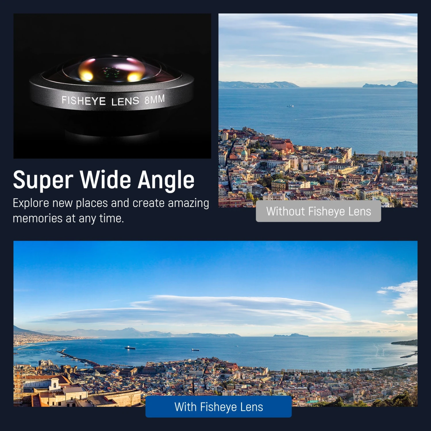 NEEWER LS-29 8mm HD Fisheye Phone Lens With 17mm Thread 3 NEEWER LS-29 8mm HD Fisheye Phone Lens With 17mm Thread - Image 3