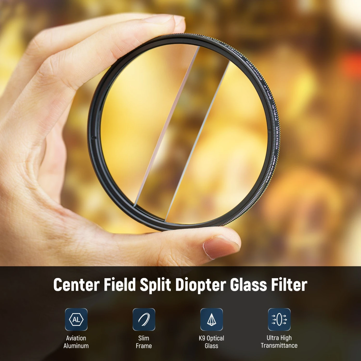 NEEWER Center Field Split Diopter Effect Filter 2 NEEWER Center Field Split Diopter Effect Filter - Image 2