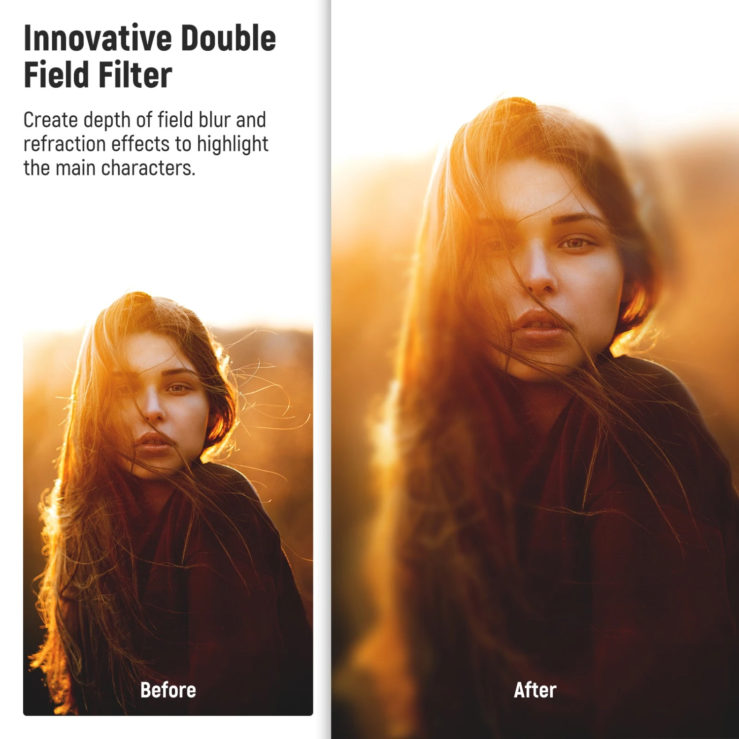 NEEWER Center Field Split Diopter Effect Filter 3 NEEWER Center Field Split Diopter Effect Filter - Image 3