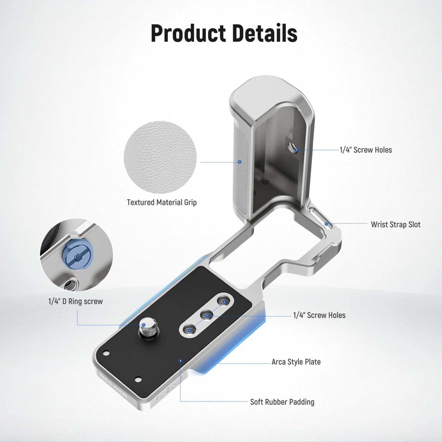 NEEWER CA030W L Plate For Sony ZV-1F ZV-1 II 2 NEEWER CA030W L Plate For Sony ZV-1F ZV-1 II - Image 2