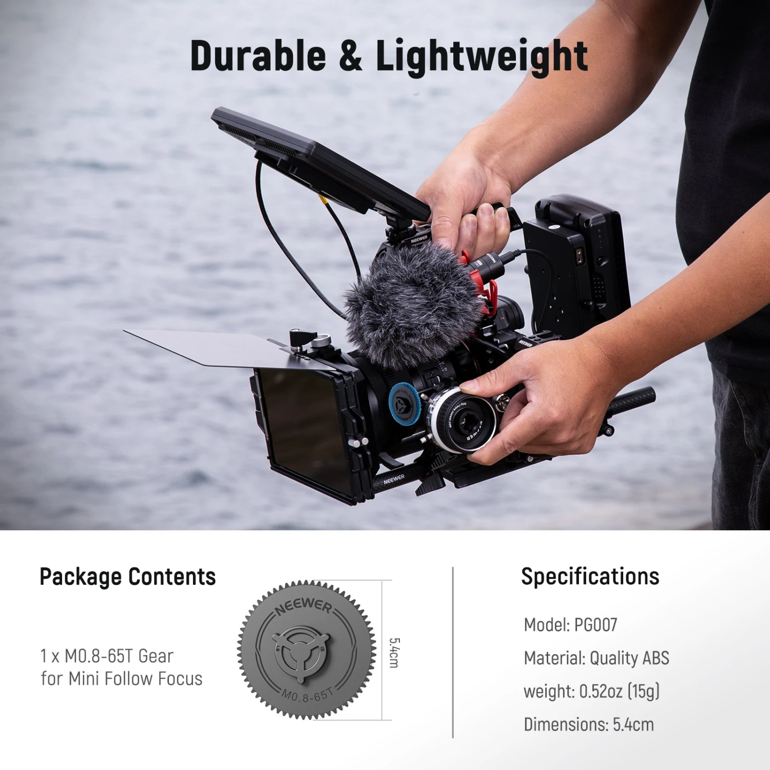 NEEWER PG007/PG006 M0.8-65T/38T Gear For Follow Focus 6 NEEWER PG007/PG006 M0.8-65T/38T Gear For Follow Focus - Image 6