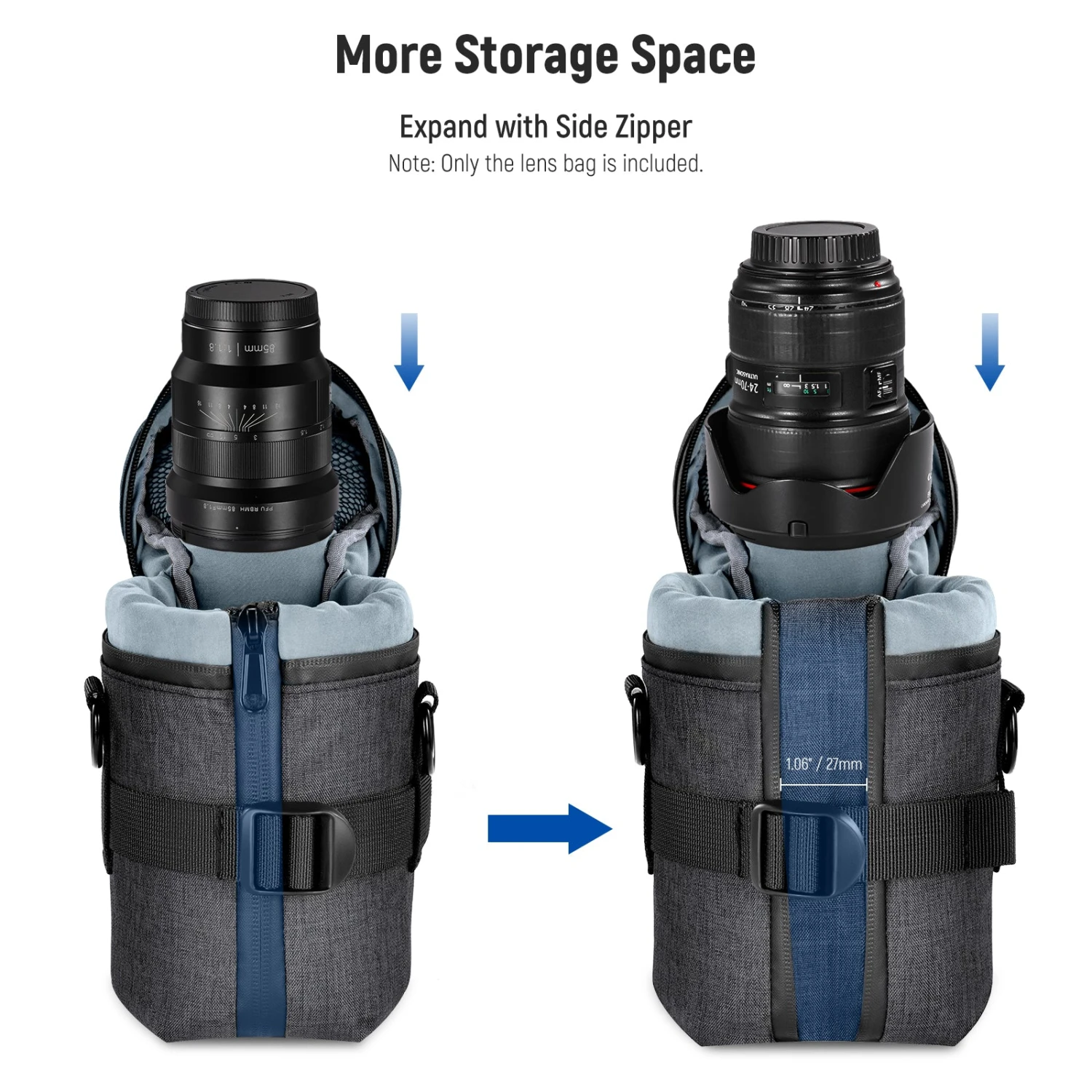 NEEWER PB006 Camera Lens Pouch For Camera Lens 3 NEEWER PB006 Camera Lens Pouch For Camera Lens - Image 3