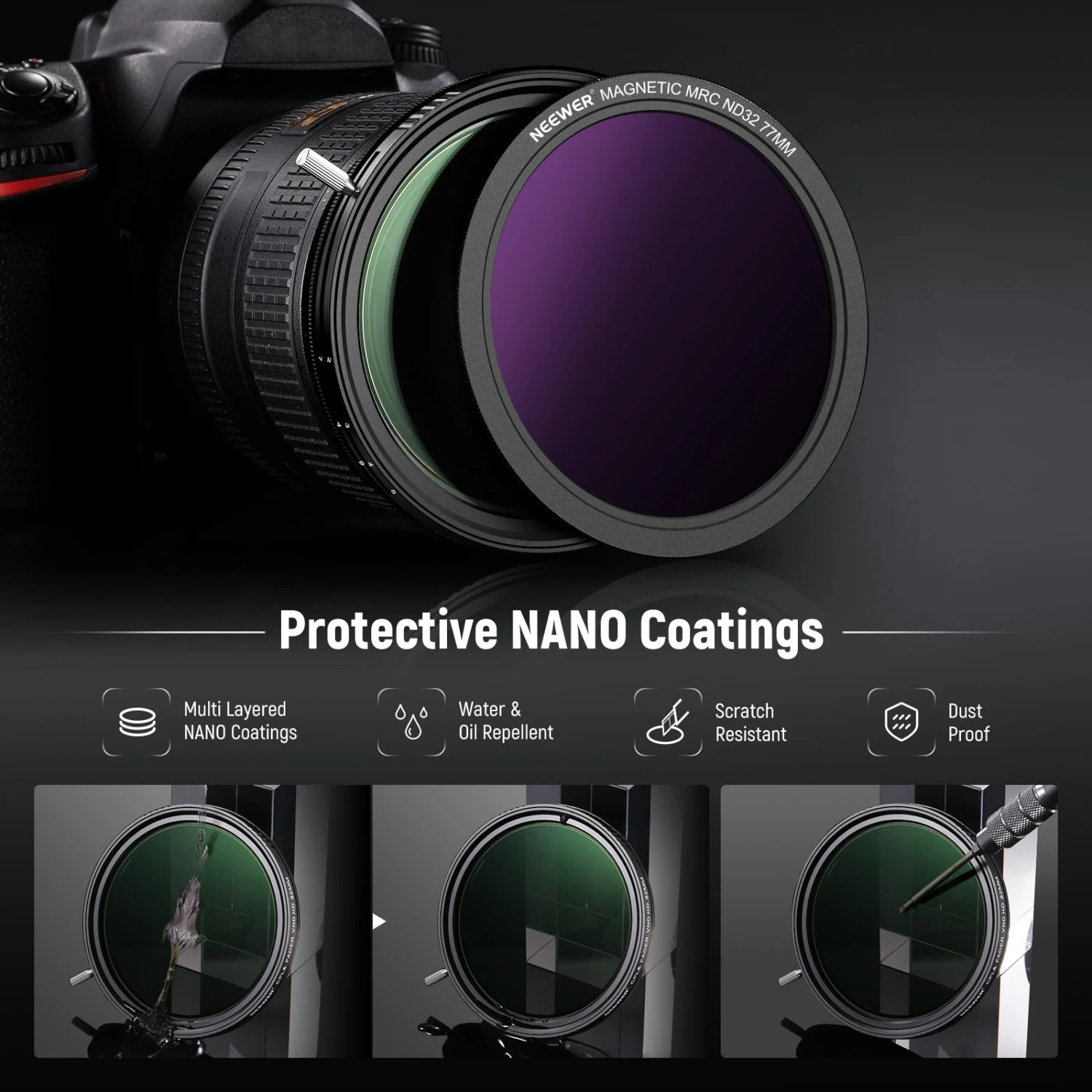 NEEWER Versatile Magnetic Filter Kit 8 NEEWER Versatile Magnetic Filter Kit - Image 8