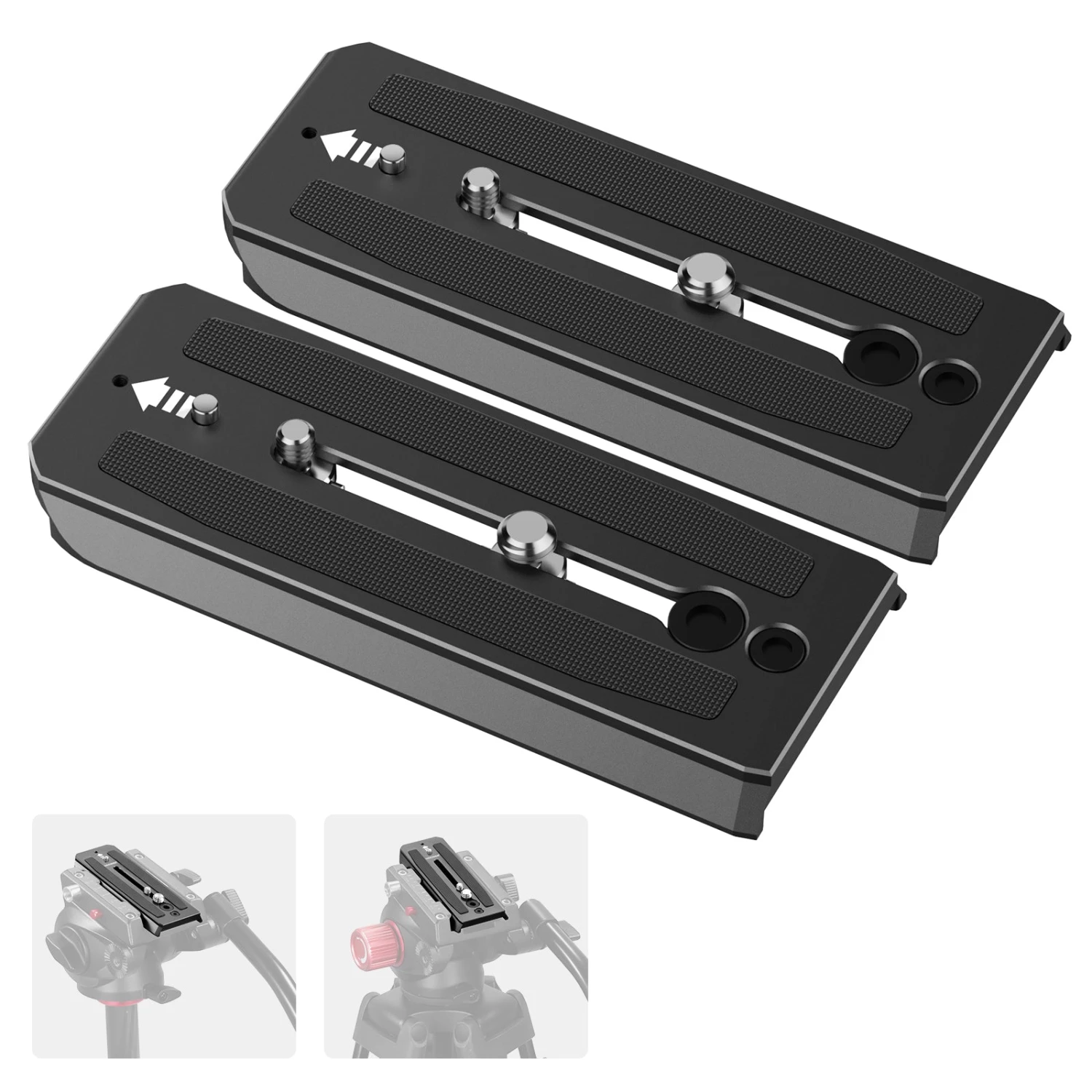 NEEWER 501PL Tripod Fluid Head Quick Release Plate 9 NEEWER 501PL Tripod Fluid Head Quick Release Plate - Image 9