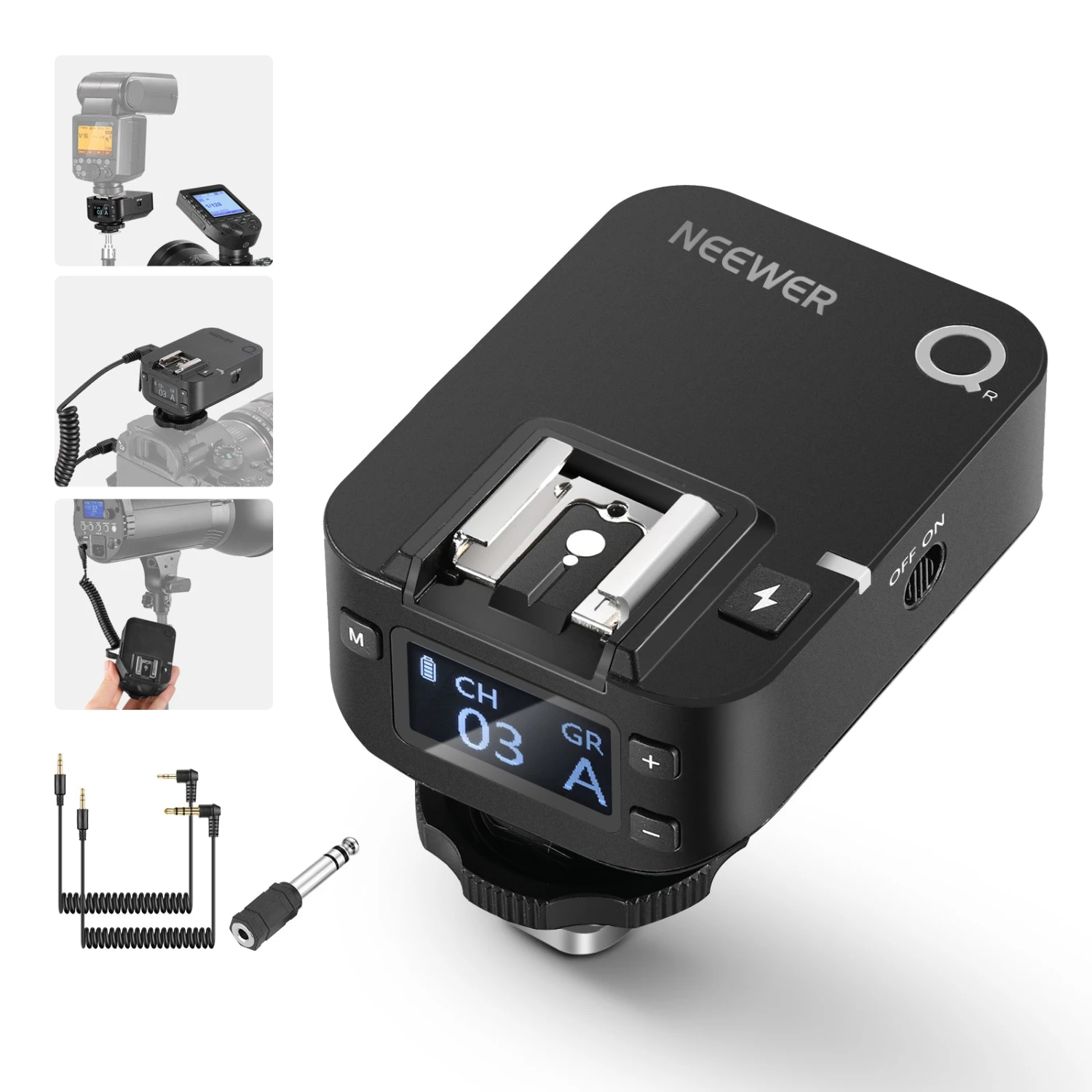NEEWER QR 2.4G Wireless Flash Receiver For QPRO 1 NEEWER QR 2.4G Wireless Flash Receiver For QPRO