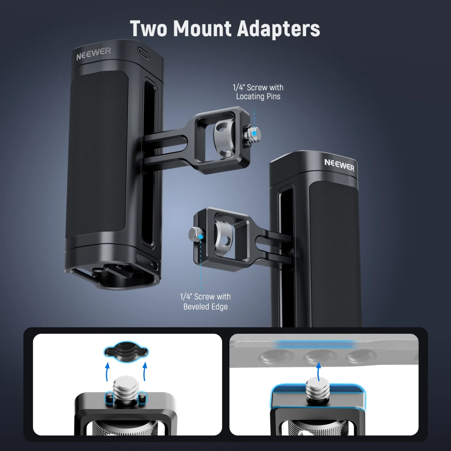 NEEWER PA005E Side Handle Grip With Wireless Remote Control 2 NEEWER PA005E Side Handle Grip With Wireless Remote Control - Image 2