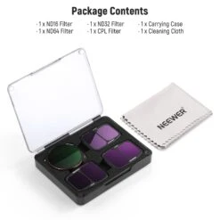 NEEWER FL-A23 4-Pack ND & CPL Filter Set For DJI Air 3 -Photography Equipment 10102900 8