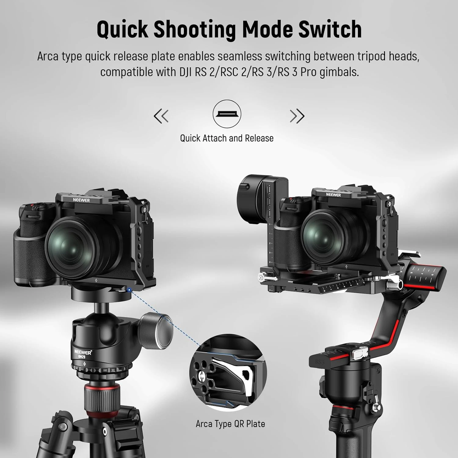 NEEWER CA043 X-S20 Camera Cage For Fujifilm X-S20 4 NEEWER CA043 X-S20 Camera Cage For Fujifilm X-S20 - Image 4