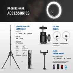 NEEWER RP18B Pro Ring Light Kit 17 NEEWER RP18B Pro Ring Light Kit -Photography Equipment 10103010 6