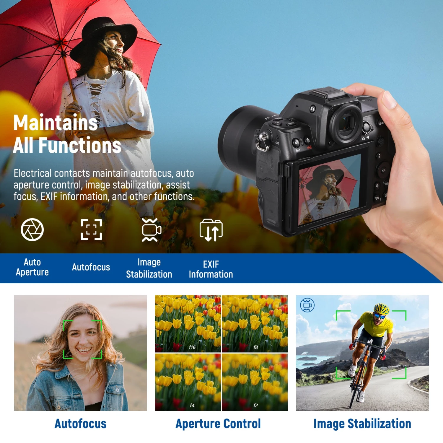 NEEWER NW-ETZ Camera Autofocus Adapter Ring For Nikon 4 NEEWER NW-ETZ Camera Autofocus Adapter Ring For Nikon - Image 4