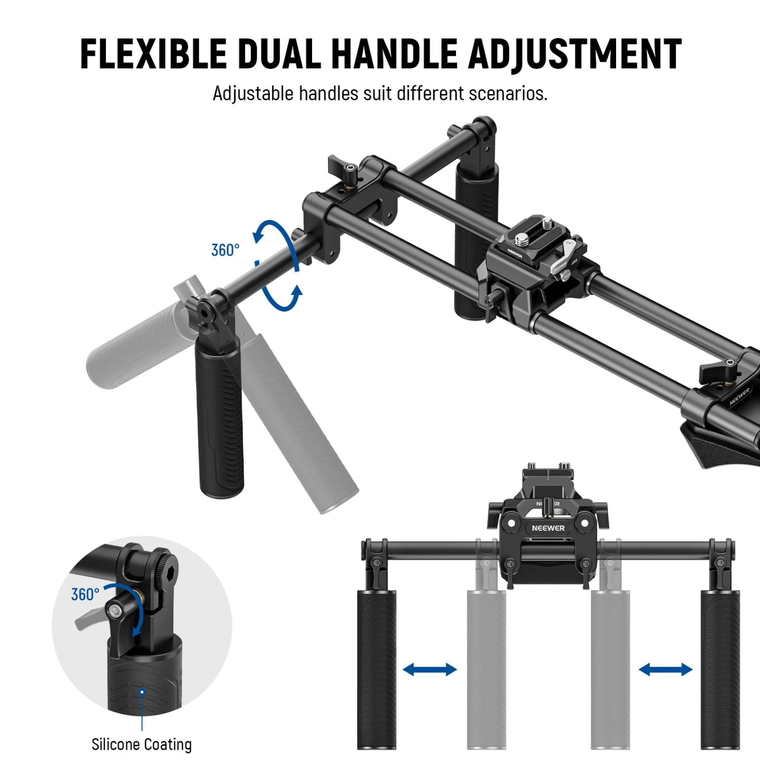NEEWER SR007 Universal Shoulder Rig Kit 4 NEEWER SR007 Universal Shoulder Rig Kit - Image 4