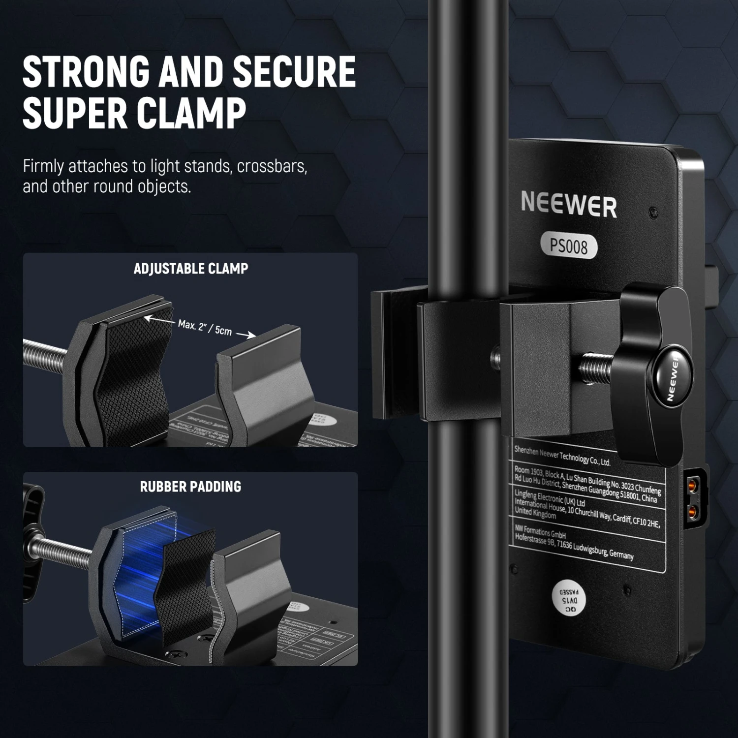 NEEWER PS008 K2 V Mount Battery Plate & D Tap To DC Cable For MS Series 4 NEEWER PS008 K2 V Mount Battery Plate & D Tap To DC Cable For MS Series - Image 4