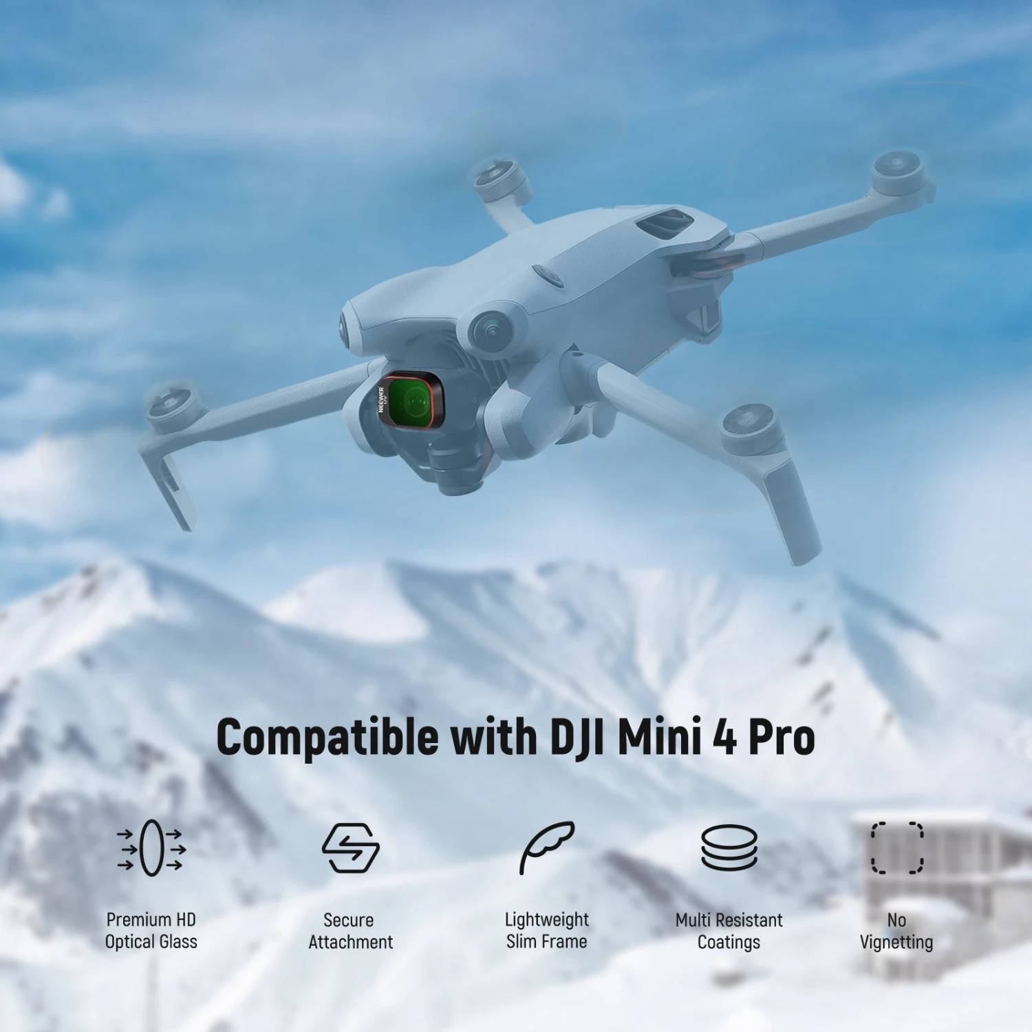 NEEWER FL-33 4-Pack Variable ND Filter Set For DJI Mini 4 Pro 3 NEEWER FL-33 4-Pack Variable ND Filter Set For DJI Mini 4 Pro - Image 3