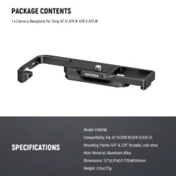 NEEWER CA004B Camera Baseplate For Sony A7 IV A7R IV A7R V A7S IIIDJI Gimbal 15 NEEWER CA004B Camera Baseplate For Sony A7 IV A7R IV A7R V A7S IIIDJI Gimbal -Photography Equipment 10103396 7