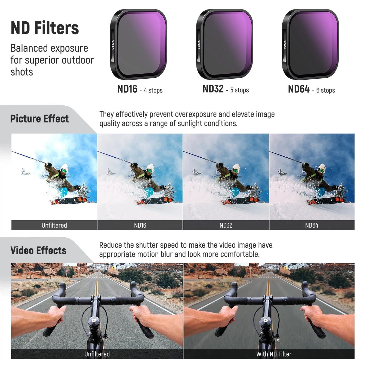 NEEWER 4 Pack ND & CPL Filter Set For Insta360 Ace Pro 4 NEEWER 4 Pack ND & CPL Filter Set For Insta360 Ace Pro - Image 4