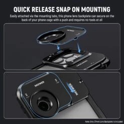 NEEWERPA035 37mm Thread Lens Backplate For IPhone 15 Pro/Pro Max Cage -Photography Equipment 10103573 4