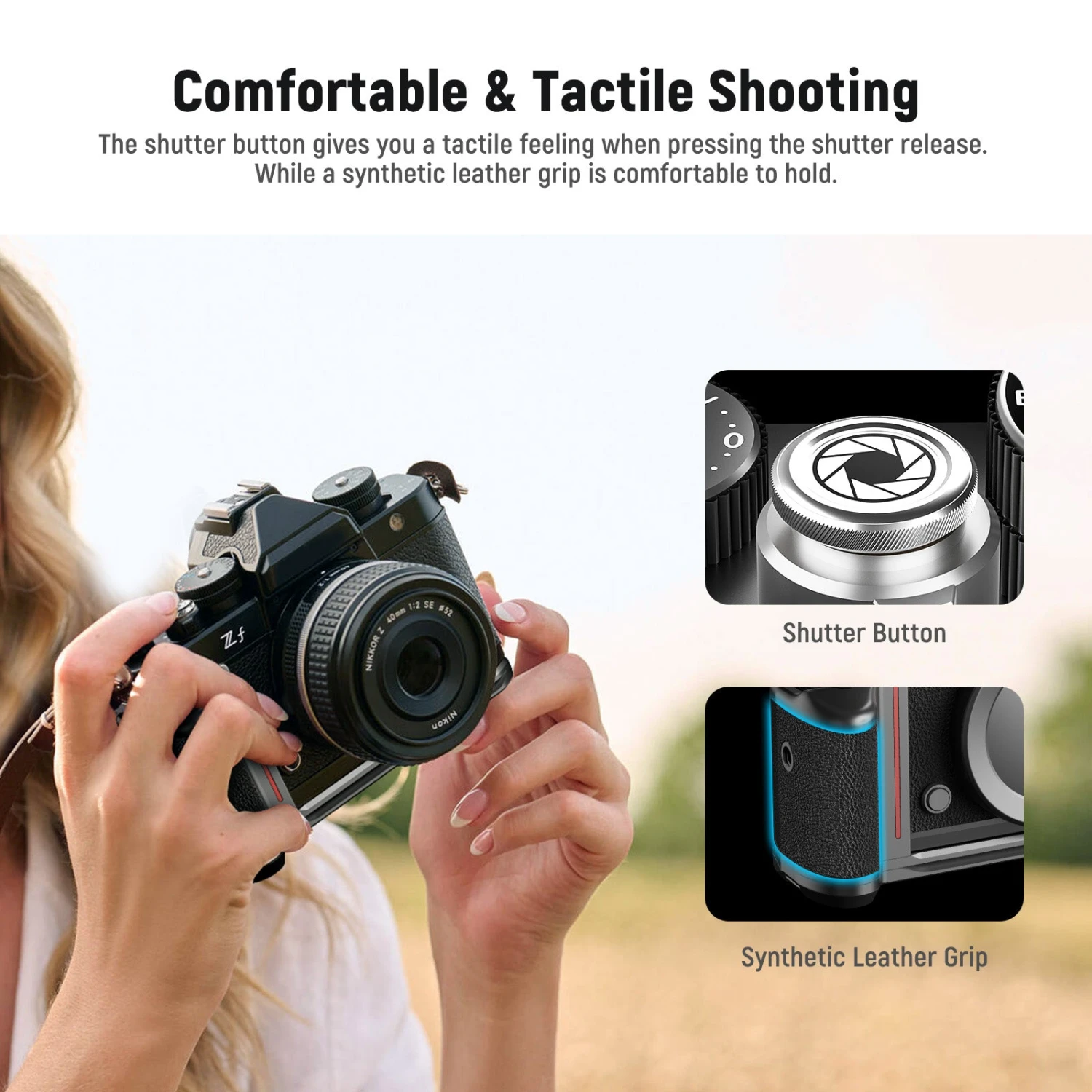 NEEWER CA073 Handgrip L Shape Grip For Nikon Z F 2 NEEWER CA073 Handgrip L Shape Grip For Nikon Z F - Image 2