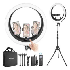 NEEWER RP19H 19 Inch LED Ring Light With 3 Phone Holders 27 NEEWER RP19H 19 Inch LED Ring Light With 3 Phone Holders -Photography Equipment 10103749