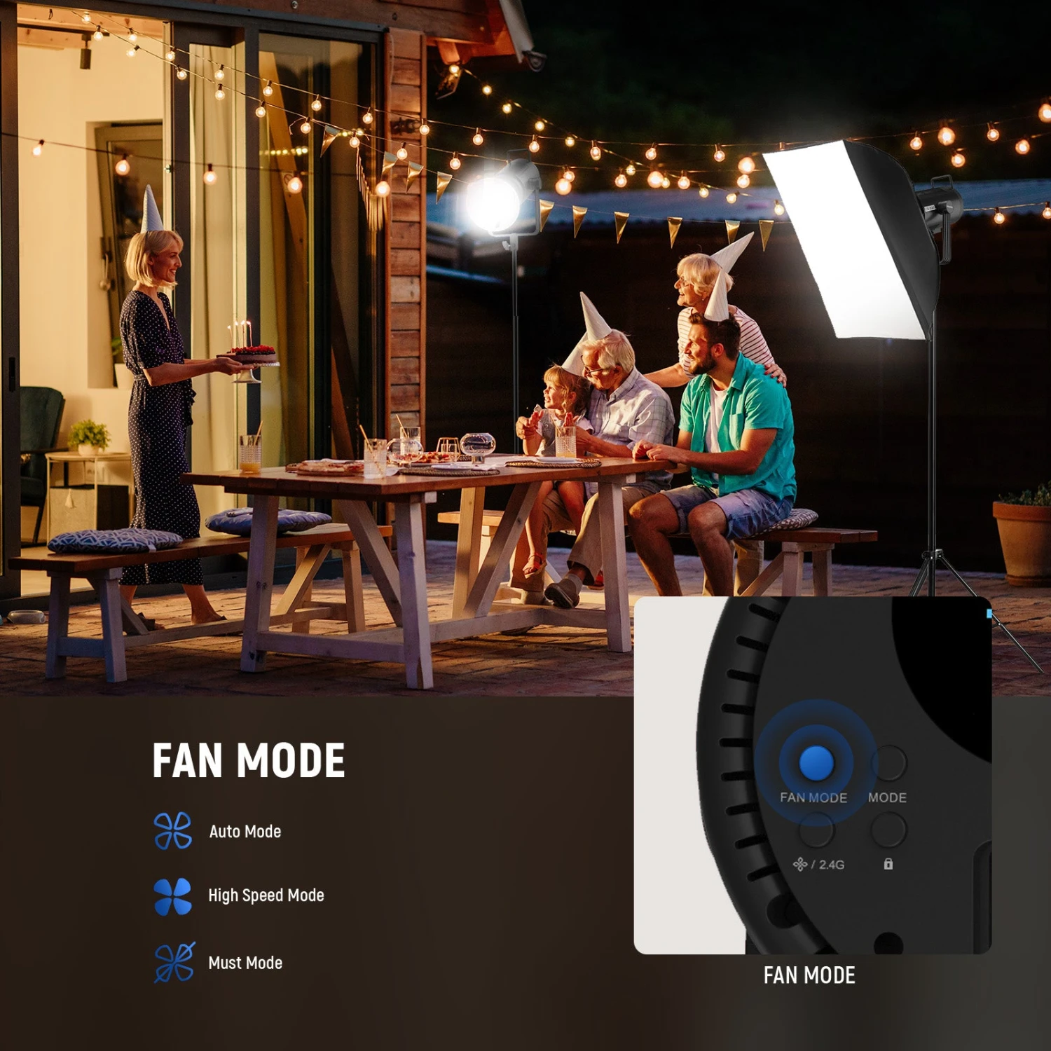 NEEWER CB200C 200W RGB LED Video Light 4 NEEWER CB200C 200W RGB LED Video Light - Image 4