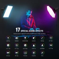 NEEWER CB200C 200W RGB LED Video Light 16 NEEWER CB200C 200W RGB LED Video Light -Photography Equipment 10103780 6