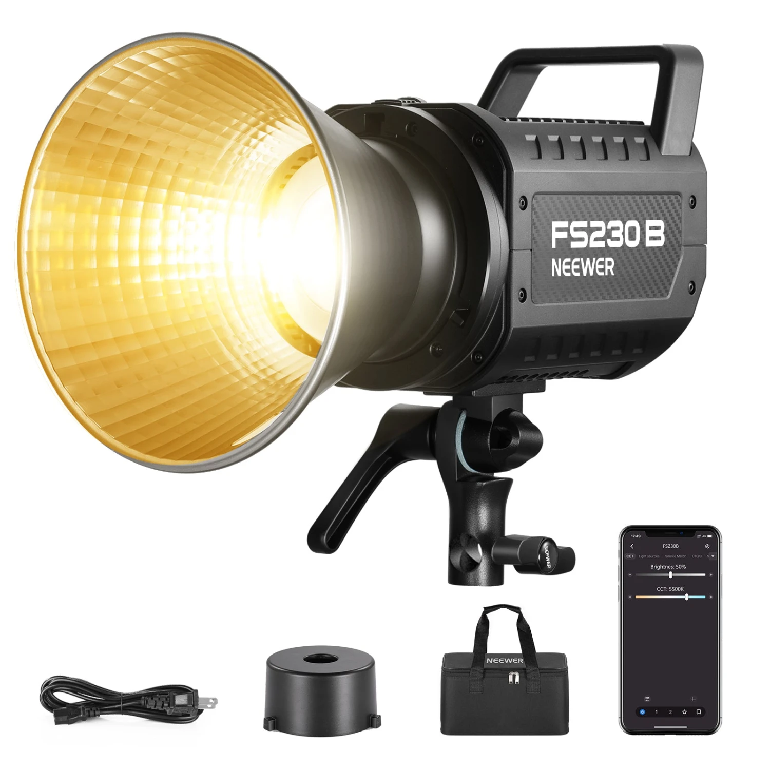 NEEWER FS230B 230W Bi-Color LED Video Light 1 NEEWER FS230B 230W Bi-Color LED Video Light