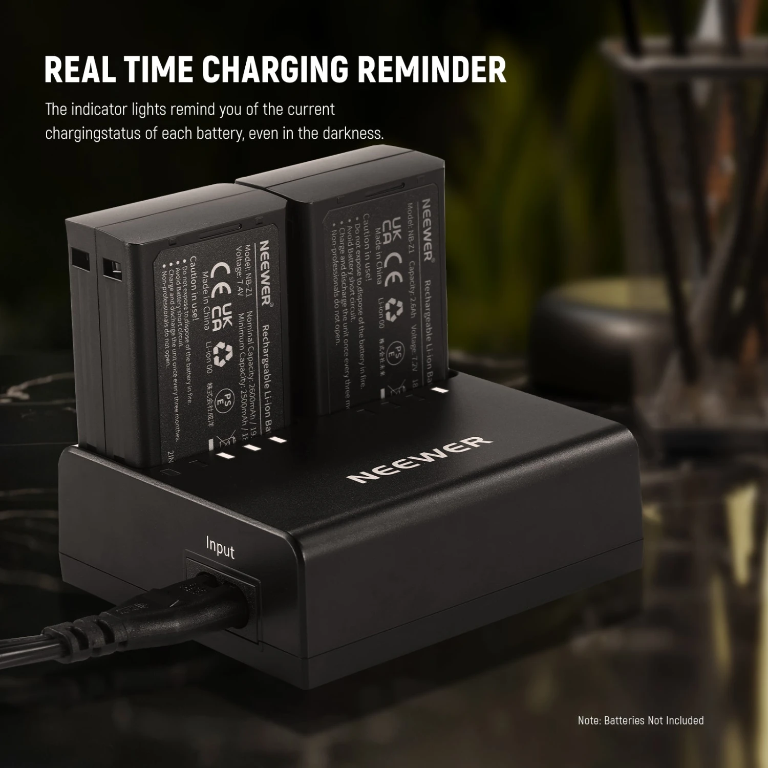 NEEWER NC2-Z1 Dual Slot Battery Charger Kit For Z2 Z1 Z760 Z880 5 NEEWER NC2-Z1 Dual Slot Battery Charger Kit For Z2 Z1 Z760 Z880 - Image 5