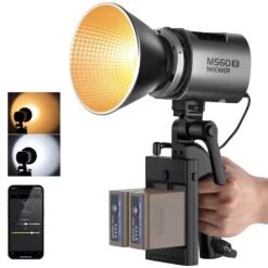 NEEWER MS60B Bi-Color LED Video Light Handheld Spotlight -Photography Equipment 10103991