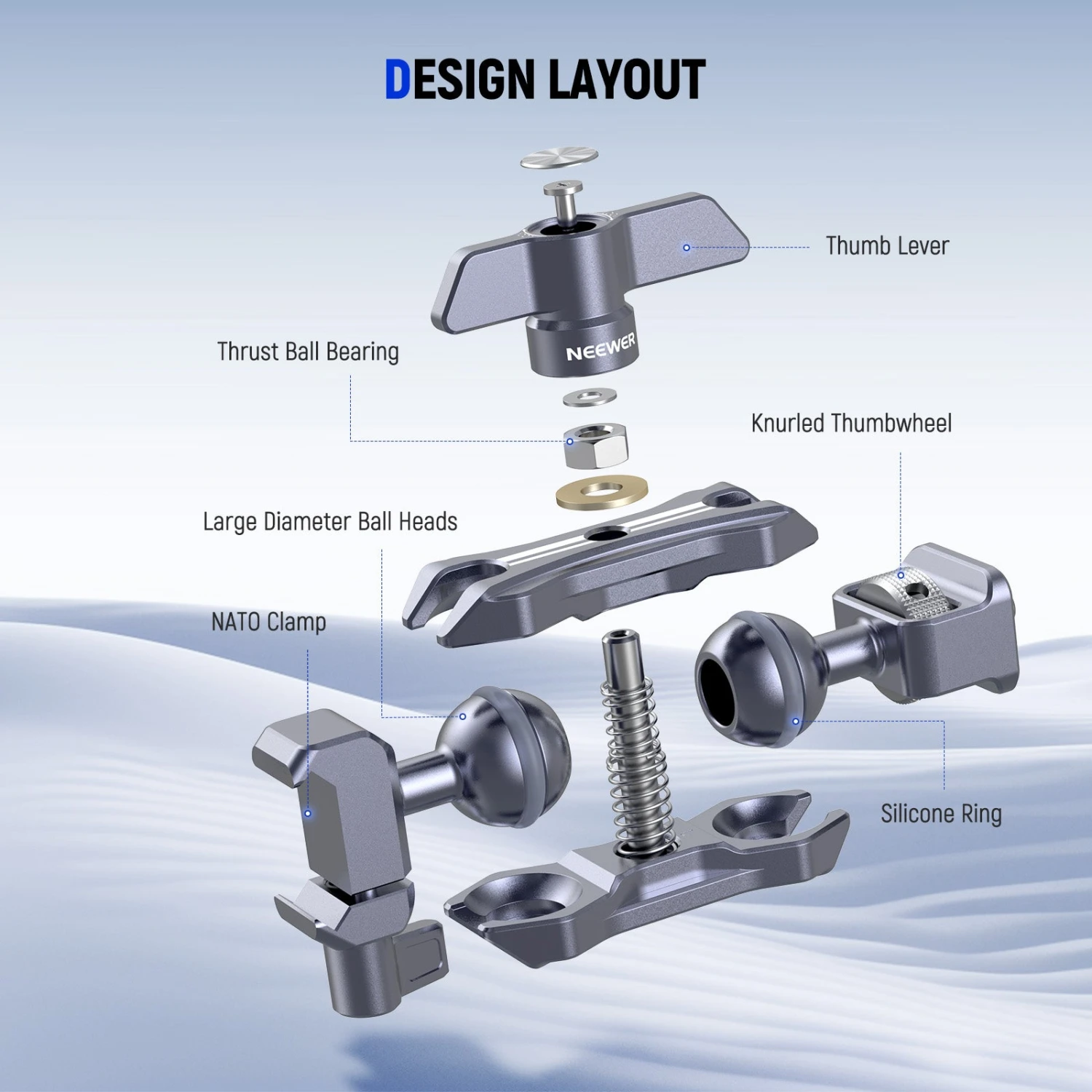 NEEWER UA072 Lightweight Magic Arm 2 NEEWER UA072 Lightweight Magic Arm - Image 2