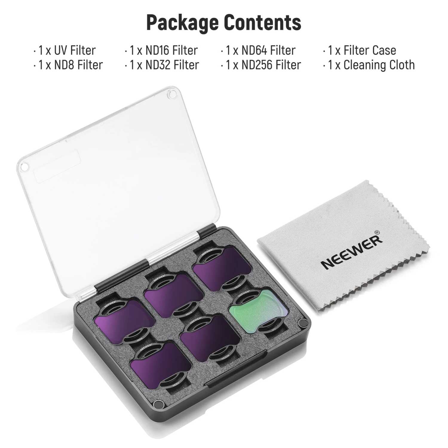 NEEWER FL-A28 6-Pack Snap-On ND & UV Filter Set For DJI Avata 2 8 NEEWER FL-A28 6-Pack Snap-On ND & UV Filter Set For DJI Avata 2 - Image 8