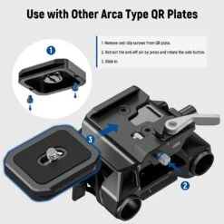 NEEWER SR015 Arca Type 15mm LWS Baseplate With Rod Clamps 12 NEEWER SR015 Arca Type 15mm LWS Baseplate With Rod Clamps -Photography Equipment 10104481 5