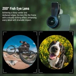 NEEWER LS-57 200° Fish Eye VR Lens With 17mm Thread Phone Lens Clip -Photography Equipment 10104620 4