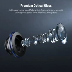 NEEWER LS-57 200° Fish Eye VR Lens With 17mm Thread Phone Lens Clip -Photography Equipment 10104620 5